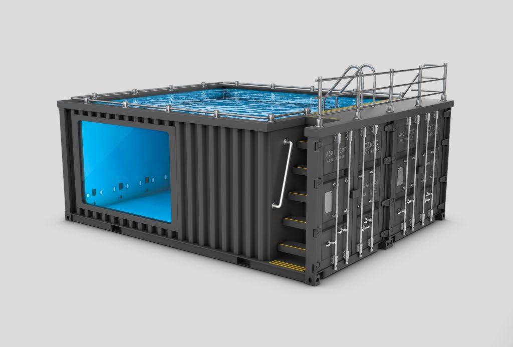 How do you install a container pool - yellowhead